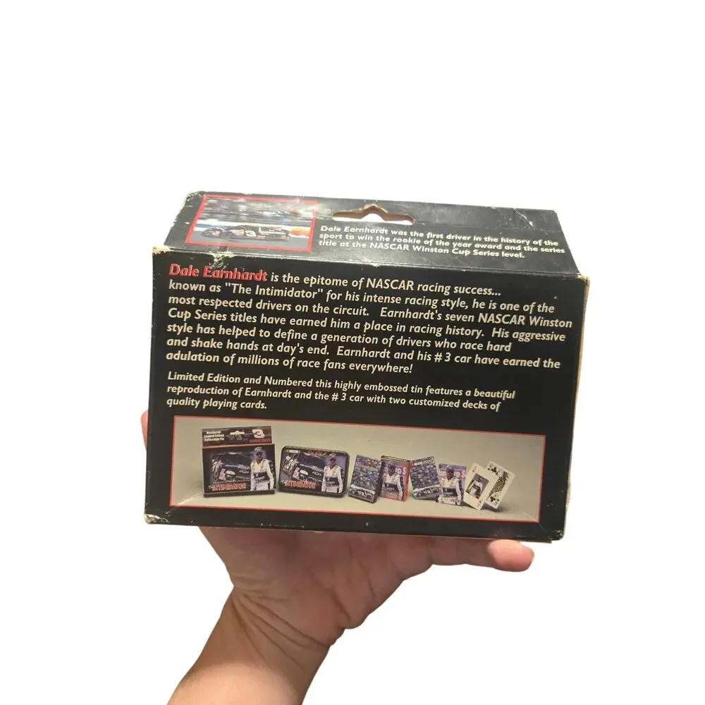 Dale Earnhardt Intimidator 2000 NASCAR Collectible Tin Playing Cards Sealed